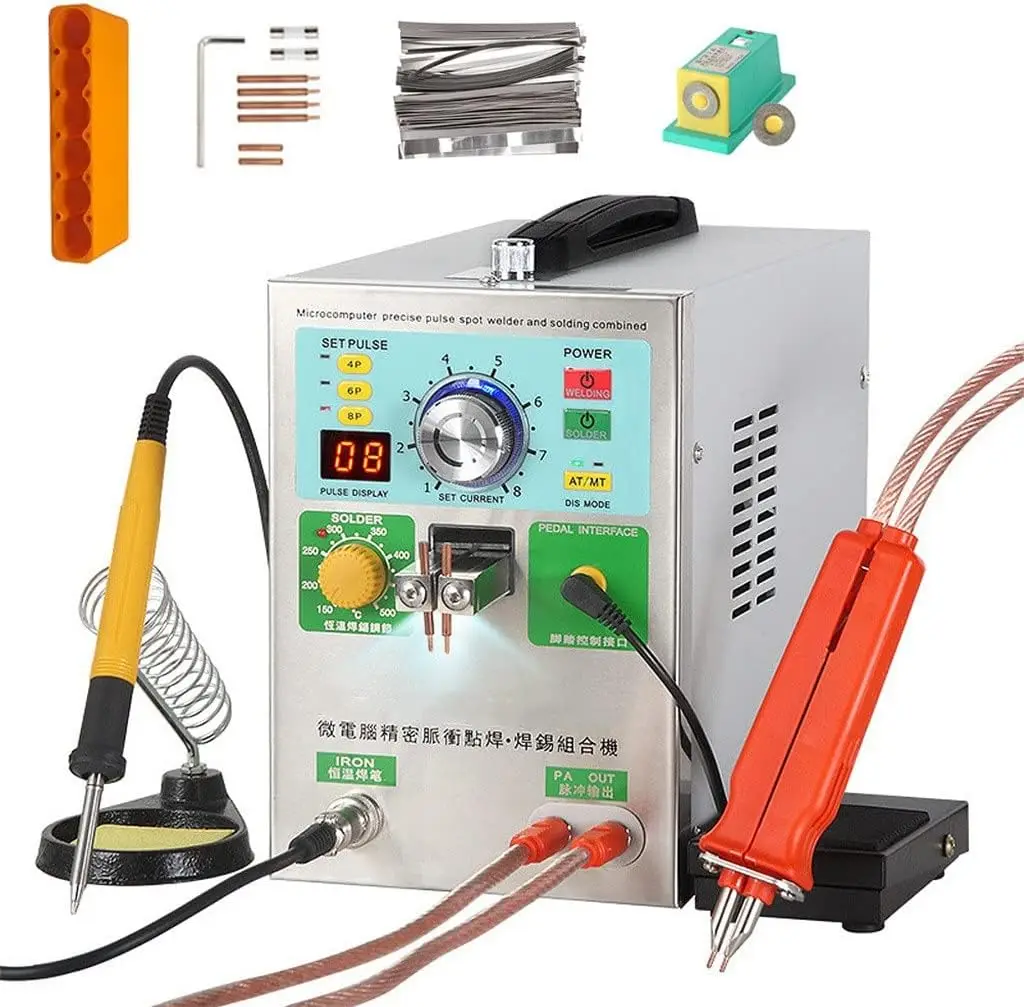 

SUNKKO 709AD+ Spot Welding Machine 3.2kw Pulse Induction Automatic Spot Welder For 18650 Battery Pack welding Nickel Strip 70B P