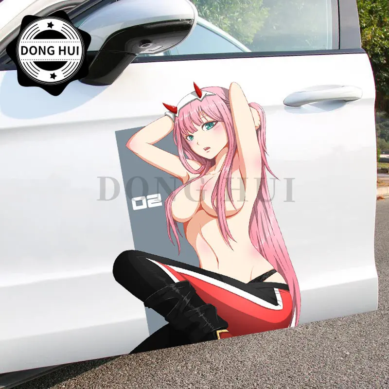 ZeroTwo Sticker DARLING In The FRANXX Wall Stickers Motorcycle Off Road Vehicle Refrigerator Helmet Laptop PVC Waterproof