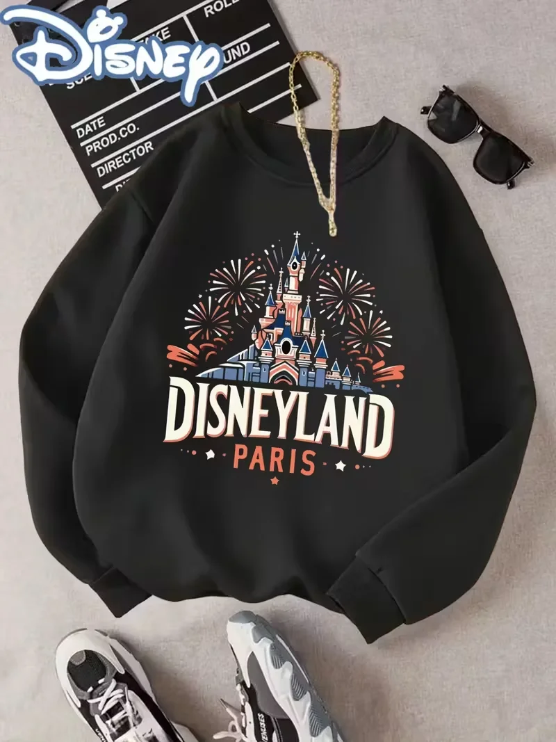 ديزني كاسل ميني ميكي البلوز النساء الرجال سترات قطنية عالية الجودة البلوز الخريف الشتاء الصوف المعتاد للجنسين معاطف علوية س الرقبة #1