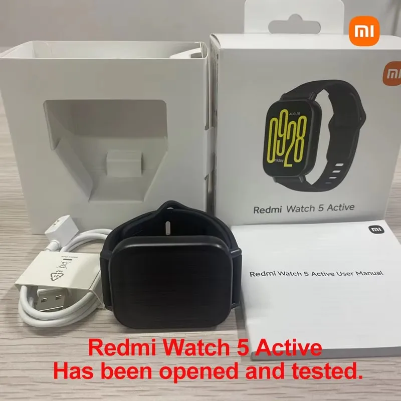 Reloj Inteligente Xiaomi Redmi Watch 5 Active, Reducción de Ruido con Micrófono Dual, Llamadas Bluetooth, Pantalla LCD de 2 Pulgadas, Batería de Larga Duración