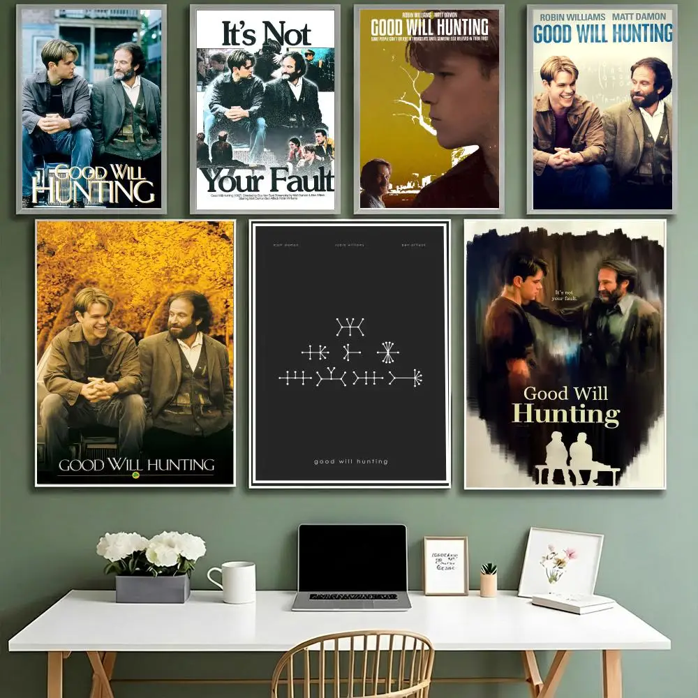 Klassischer Film „Good Will Hunting“-Poster, HD, wasserdicht, hochfeste, selbstklebende Wanddekoration, universell