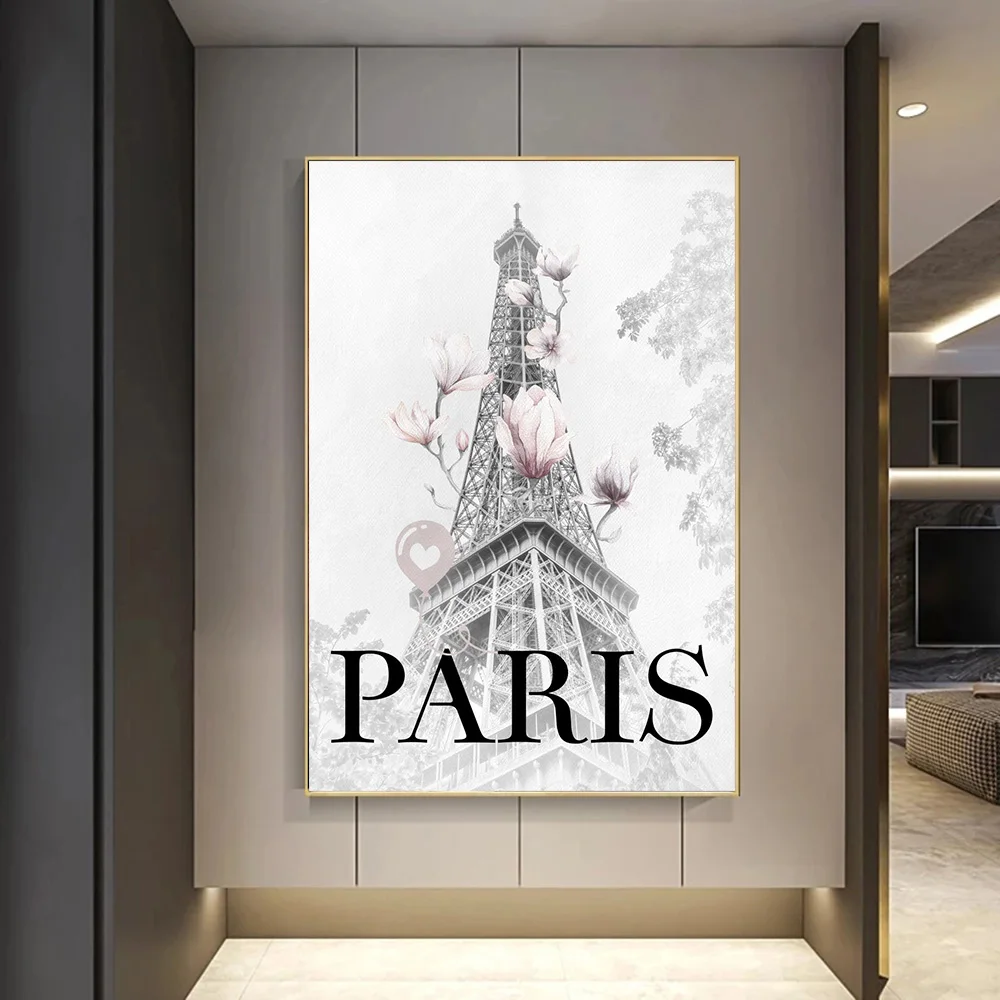 Paris Eiffel Tower And London Westminster Poster Prints For Living Room Home Decor Urban Landscape Canvas Painting Wall Art