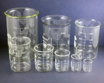 250ml Low Form Beaker Chemistry Laboratory Borosilicate Glass Transparent Beaker Thickened with spout 1PC