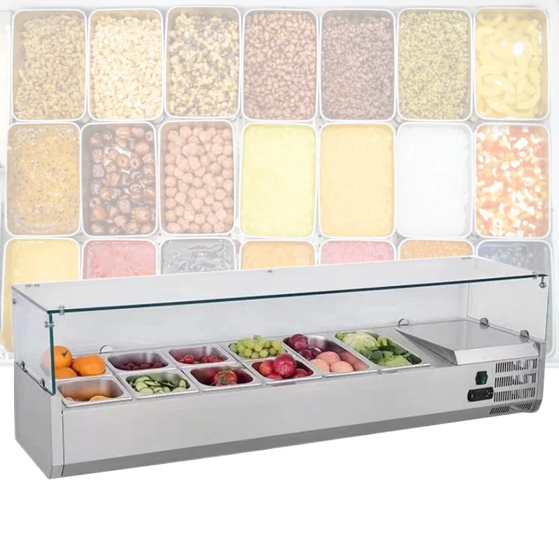 Fruit Fresh-keeping Cabinet Ice Cream Display Cabinet High quality Ice Cream Table Display Freezer Fresh-keeping Cabinet