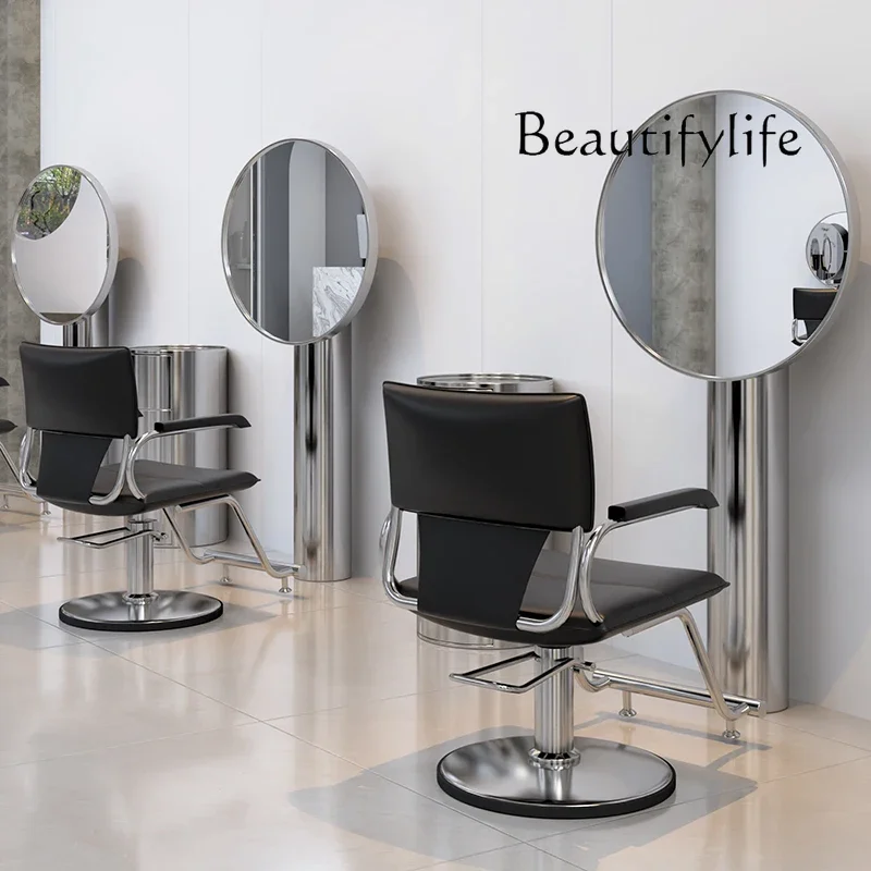 NB Barber shop mirror hair salon mirror table hair salon special fast cut VIP single and double sided hair perm and dye