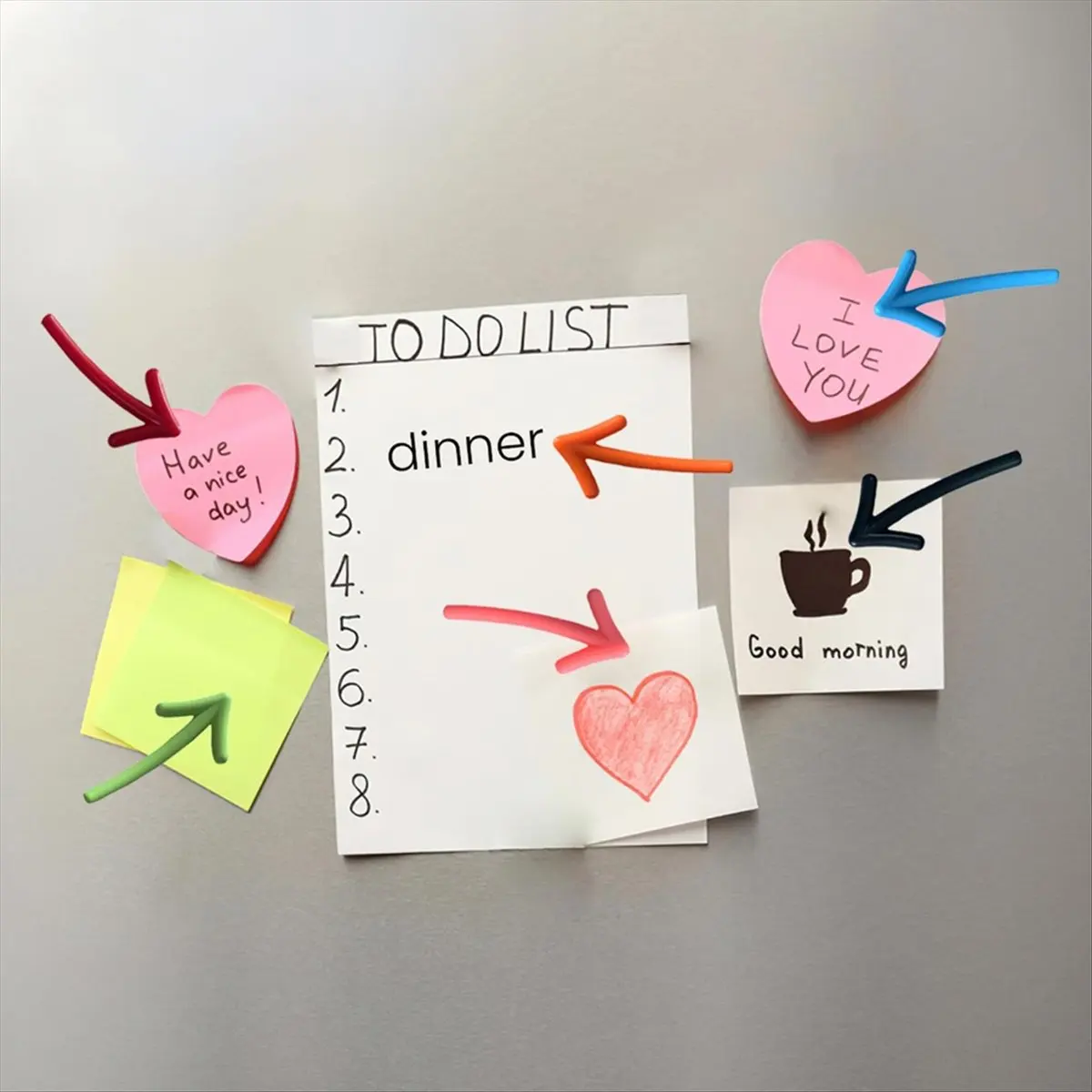 AA83 6 Color Arrows Refrigerator Magnets Colorful Fridge Magnetic Decor, for Fridge, Crafts, Kitchen, Whiteboard, Classroom