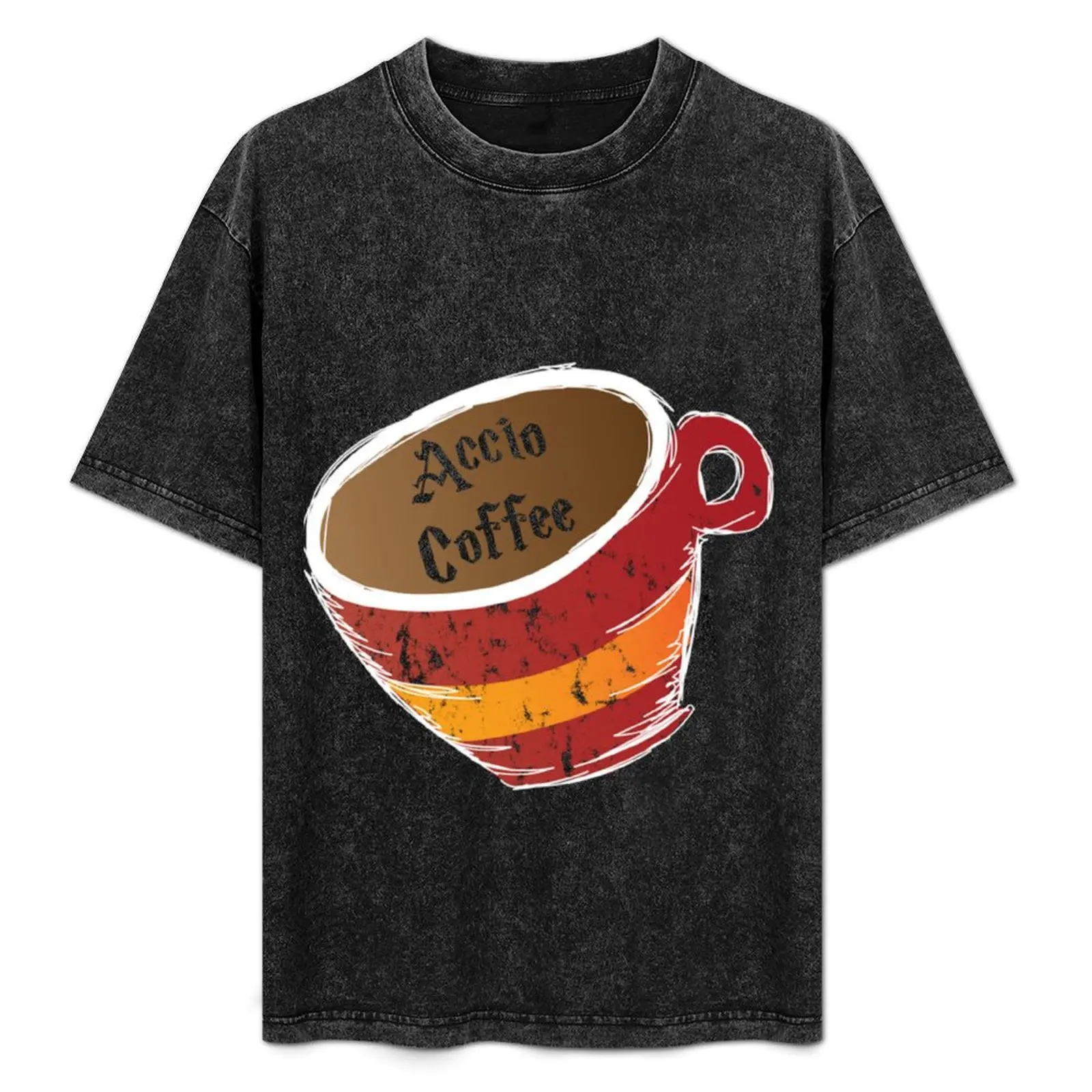 

Accio Coffee Red and Yellow T-Shirt korean fashion luxury designer gifts for boyfriend designer t shirt men
