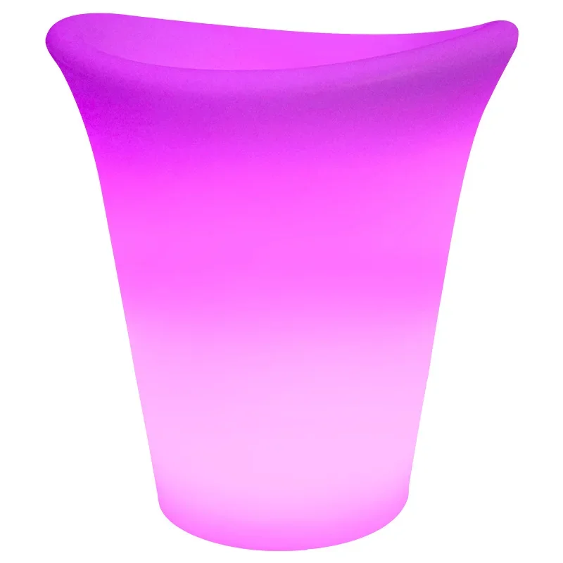 Wine bucket, advanced thermal insulation ice cube bucket, white charging wine rack, Baijiu anti-drop luminous display stand