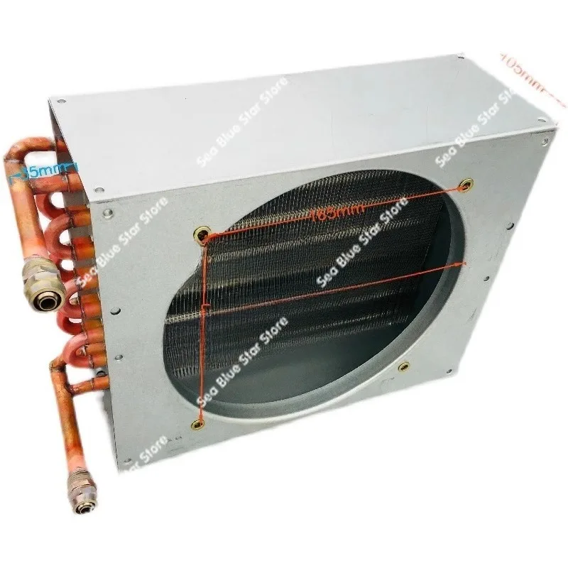 Engraving machine circulating water cooling radiator spindle motor cooling water pump condenser air blowing heat sink welding
