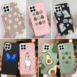 For Samsung Galaxy M33 5G Case Heart Cartoon Silicone Matte Shockproof Phone Cover For SamsungM33 GalaxyM33 M 33 Funda Shell TPU