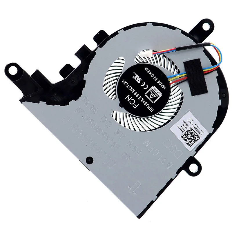 CPU cooling fan 0FX0M0 FX0M0 0NPFW6 NPFW6 DC28000K9D0 is suitable For Dell Inspiron 15 5570 5575 5770 Latitude 3490 3590 E3590