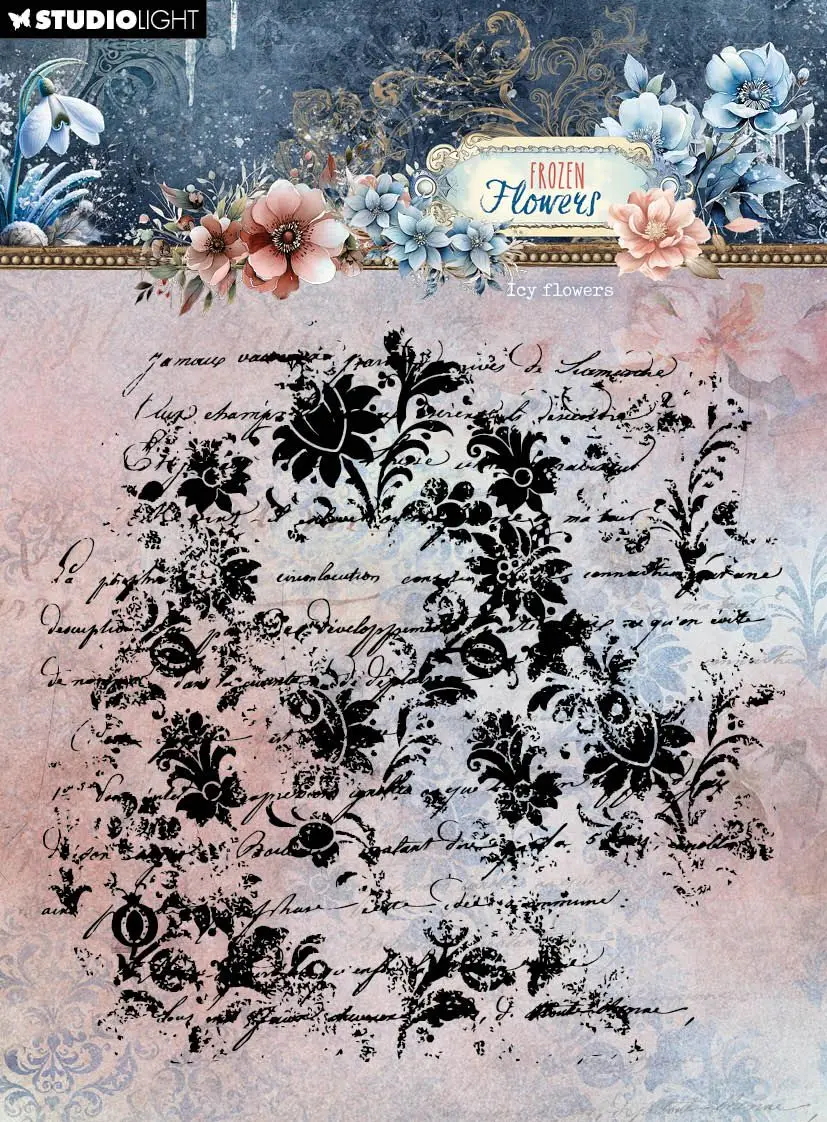 Frozen flowers Snowdrop Blossoms Ornamental Metal Cutting Dies Silicone Stamps Scrapbooking Stencil Photo Album Card DIY Paper