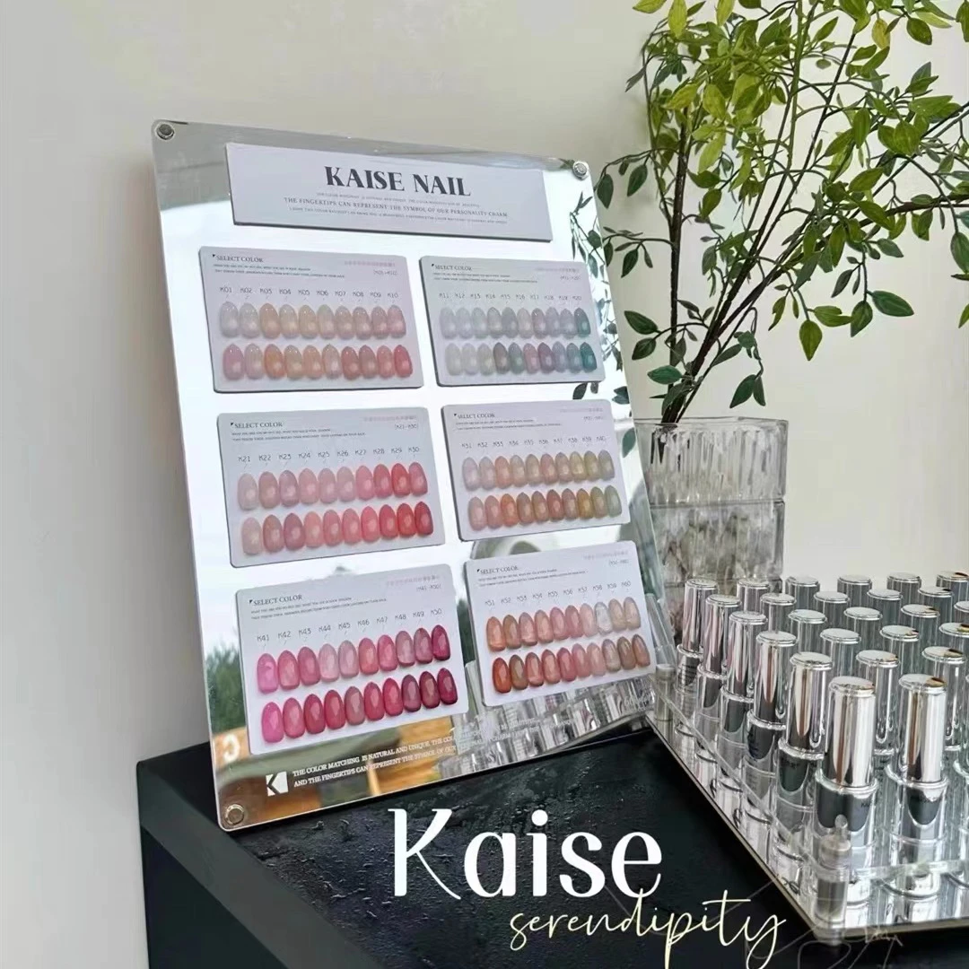 KAISE Mismatched 60 colori set di gel per unghie di colore trasparente salone di bellezza nuovo modello 2024 kit di Nail art articolo caldo gel Uv Non tossico