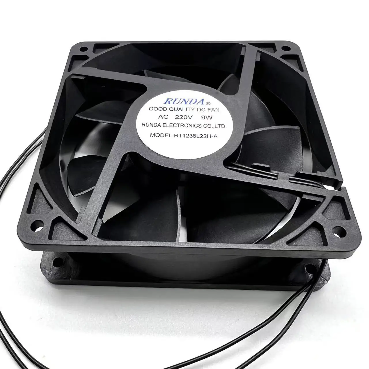 RUNDA RT1238L22H-A AC 220V 9W 120x120x38mm 2-Wire Server Cooling Fan