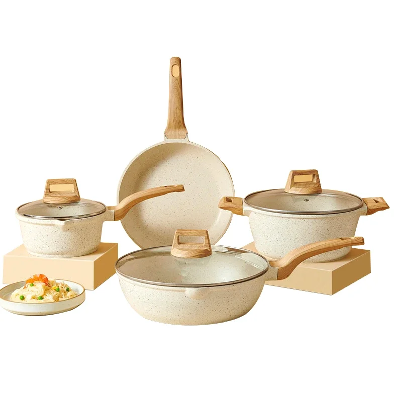 

High Quality Aluminum Nonstick Granite 4pcs Kitchen Cookware Sets