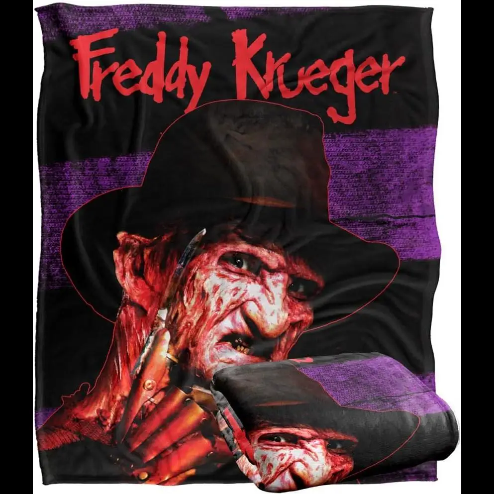 A Nightmare On Elm Street Blanket Freddy Face Silky Soft Throw x Inches Perfect for Home  Garden Decor