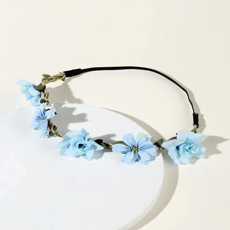 Fashion Women Floral Garlands Headband Crown Girl Headdress Girls Hair Bands Bride Wedding Hair Accessories Headbands Flower