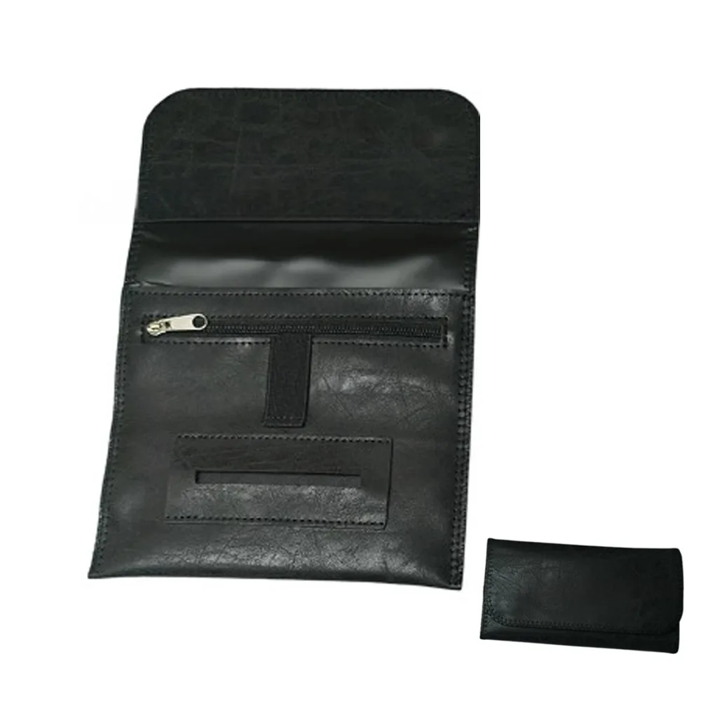 Compact Imitation Leather Men's Wallet Foldable Portable Tobacco Pouch Smoking Accessories Tobacco Storage Bag Gift for Smokers