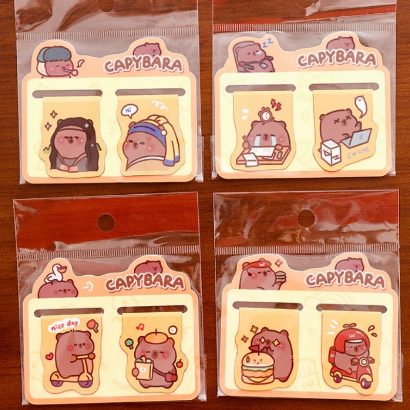 

40pcs/lot Creative Capybara Magnetic Bookmark Cute Book Mark For Books School Office Supplies Stationery Gift