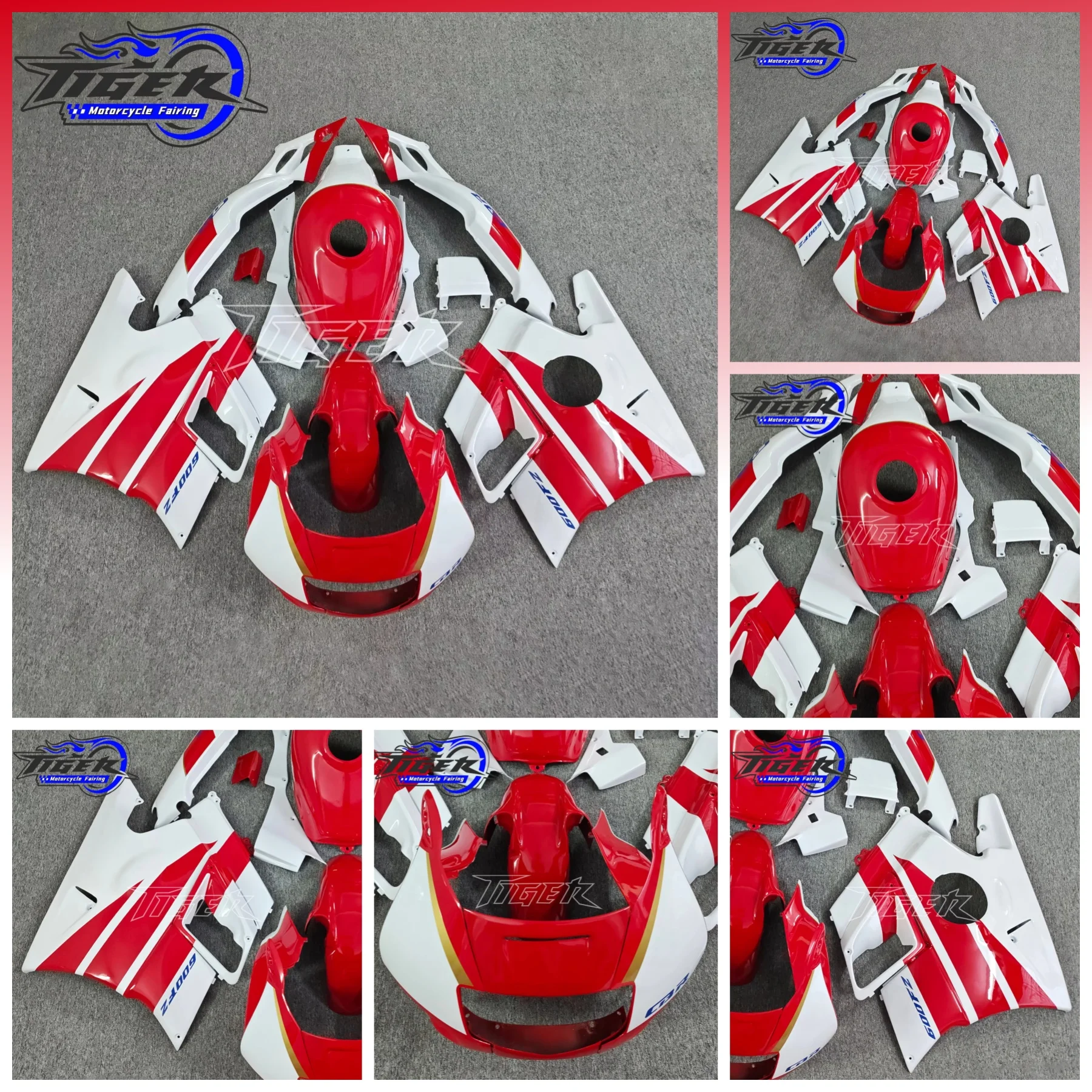 ABS Plastic Motorcycle Fairing Kits For HONDA CBR600F2 1991 1992 1993 1994 CBR 600F2 CBR600 F2 91-94 Fuel Tank Bodywork Set