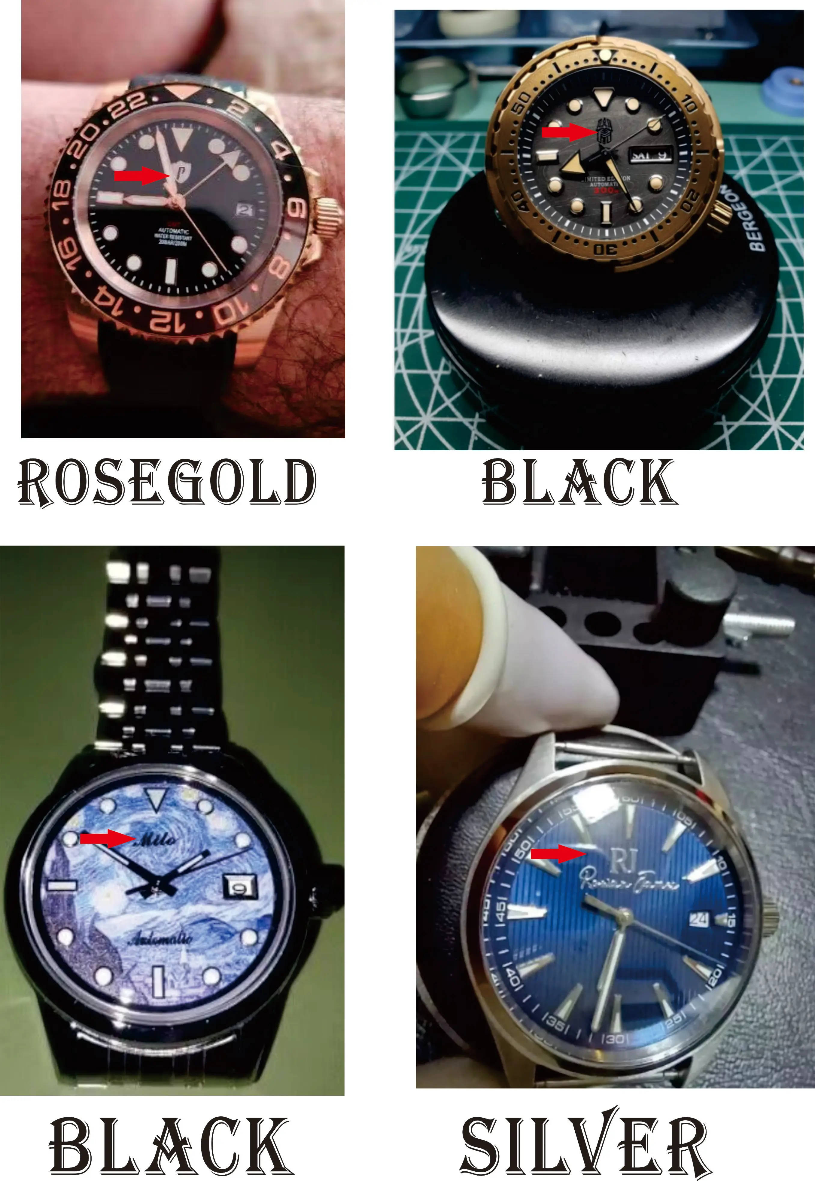 Benutzerdefinierte 3D Metall Zifferblatt Aufkleber für Seik Logo Label DIY Aufkleber Marke personalisierte Etiketten Platte Marke Teile selbstklebend – Detail 4