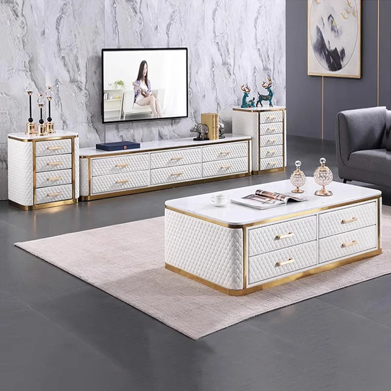 coffee table TV cabinet combination post-modern living room tea table Nordic coffee table simple furniture set