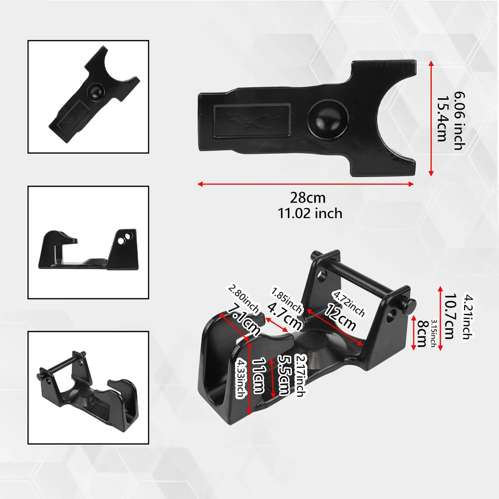 Accesorios genéricos de cuello de cisne, con cerradura de combinación práctica para remolques pesados