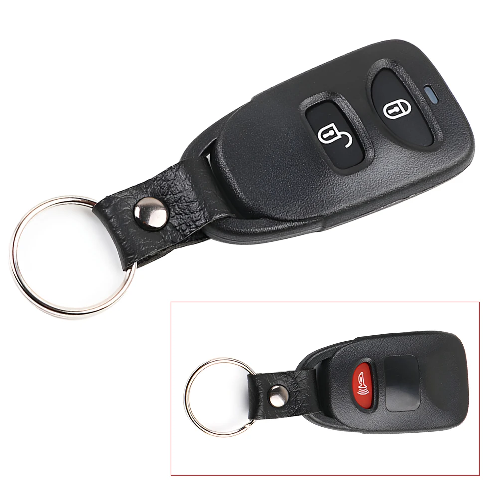 2 Button + PANIC Remote Key Fob Shell Case Cover OSLOKA-320T OSLOKA-850T NYOSEKS-AM08TX Fit For Hyundai Tucson Kia Soul