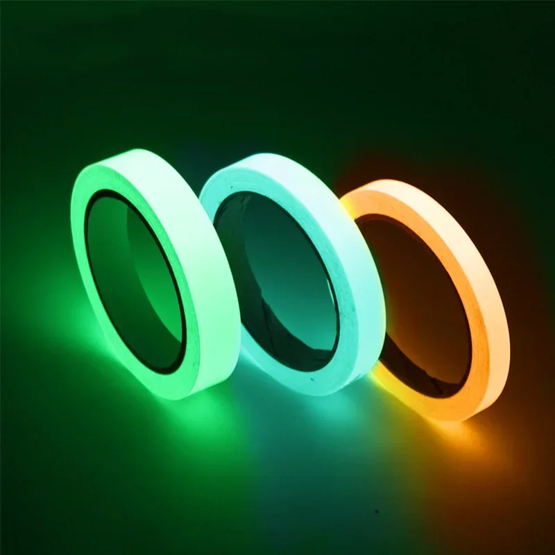 Luminous Tape 1.5cm*1m 12MM 3M Self-adhesive Tape Night Vision Glow In Dark Safety Warning Security Stage Home Decoration Tapes