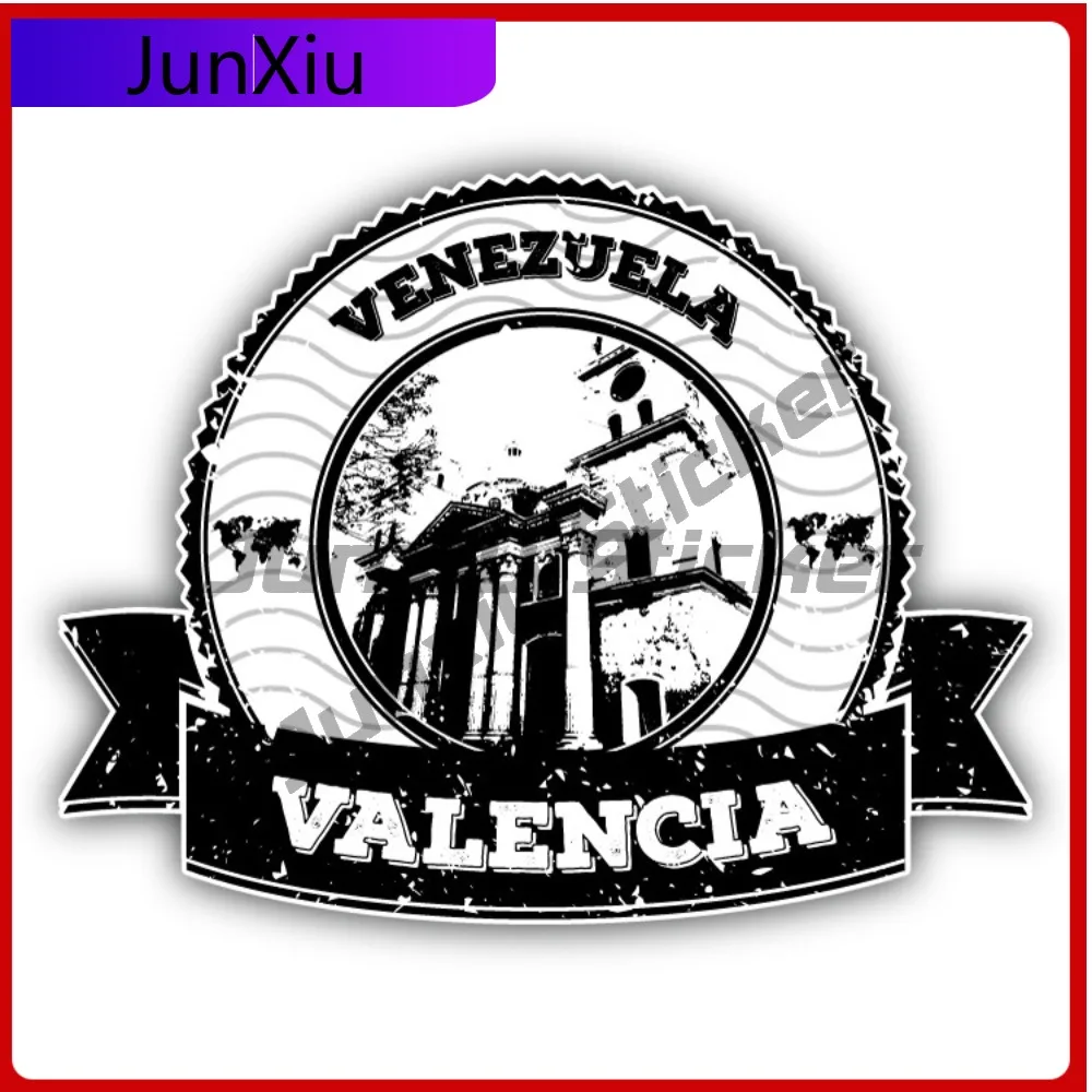 

Valencia Venezuela Creative Sticker Stamp Travel Car Decal Bumper Stickers For Car Bumpers Funny Style Window Use Waterproof