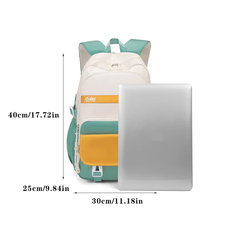 Fashionable new high school backpack college style schoolgirl schoolbag high school students large capacity schoolbag