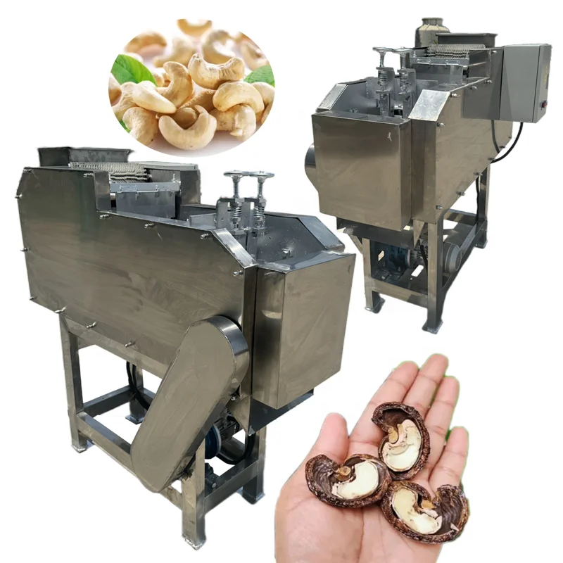 Automatic Cashew Nut Breaking Shelling Sheller Processing Machine Cashew Nuts Shell Removing Machine
