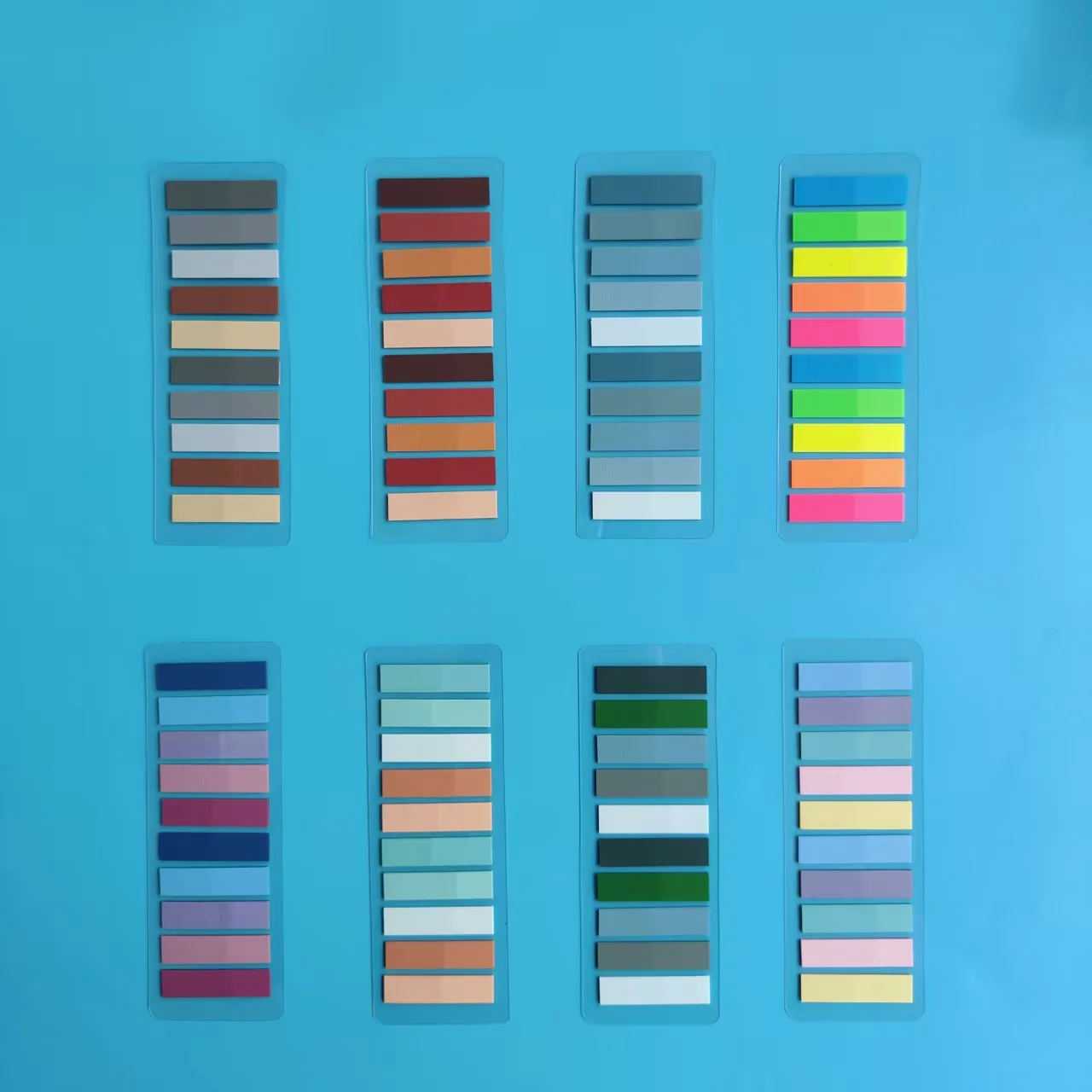 8 عبوات من Morandi مؤشر اللون الصلب مذكرة الوسادة ملاحظات لاصقة صفحة علامات العلم علامات التبويب مجموعة ملصقات لمستلزمات مكتبية مكتبية #5