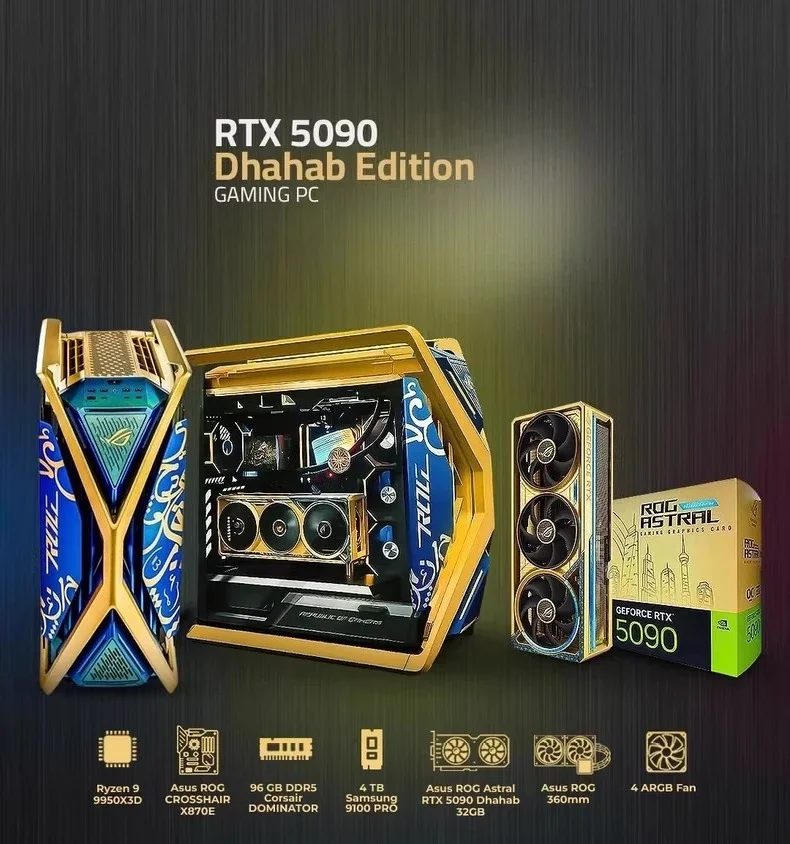 Placa gráfica 5090 Gold Astral Chassis