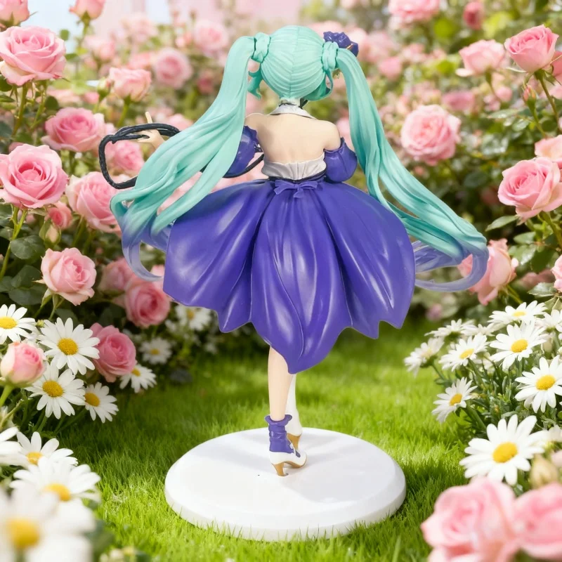 Hatsune Miku Pesta Ulang Tahun Bauhinia Gadis Cantik Prajurit Elf Model Aksi Mainan Pvc Koleksi Anime Aksesori Desktop Hadiah
