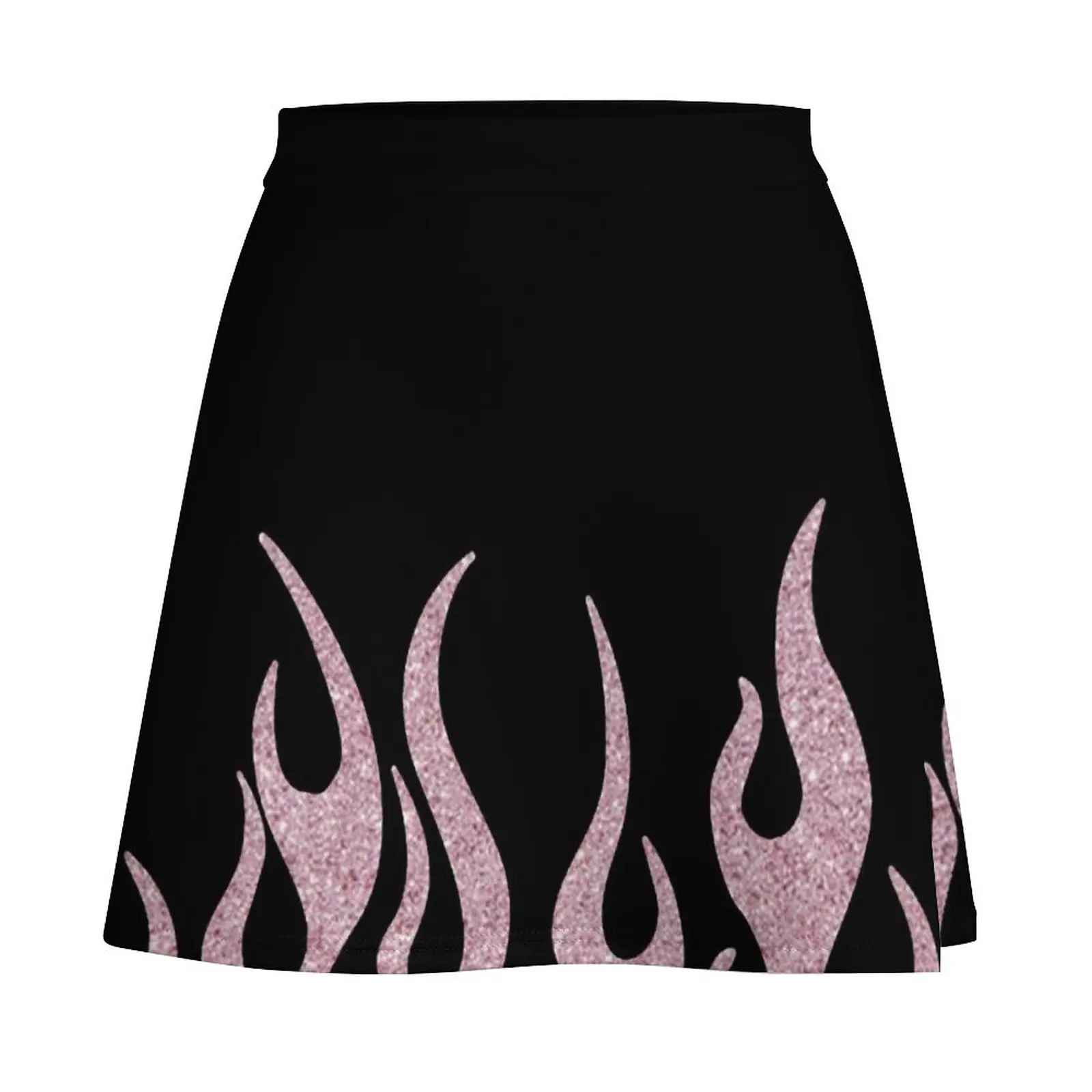 light pink glitter flames baddie Mini Skirt Summer skirt luxury women's skirt for woman luxury women skirts Mini