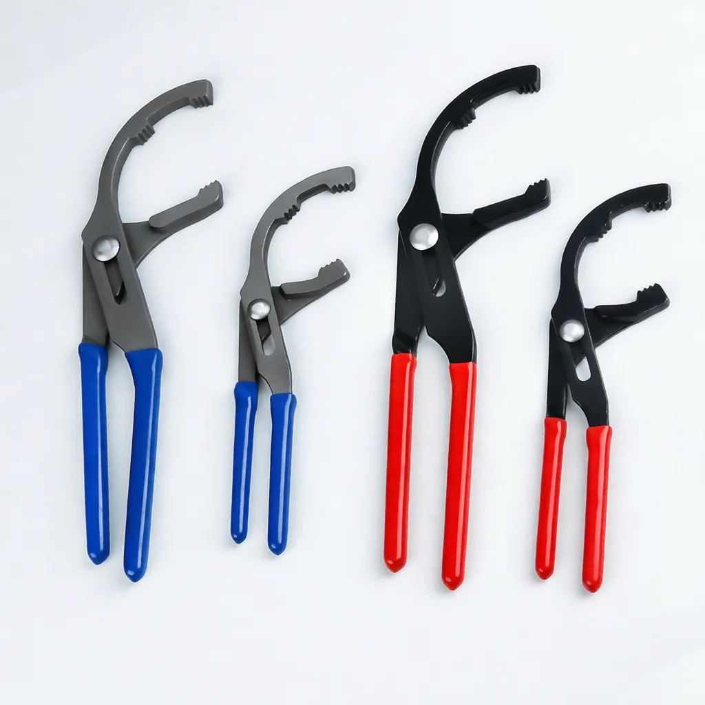 Alloy Steel Oil Filter Wrench Plier Type Removal Tool Automotive Engine Repair Spanner Ball Head Adjustable Grip Tool