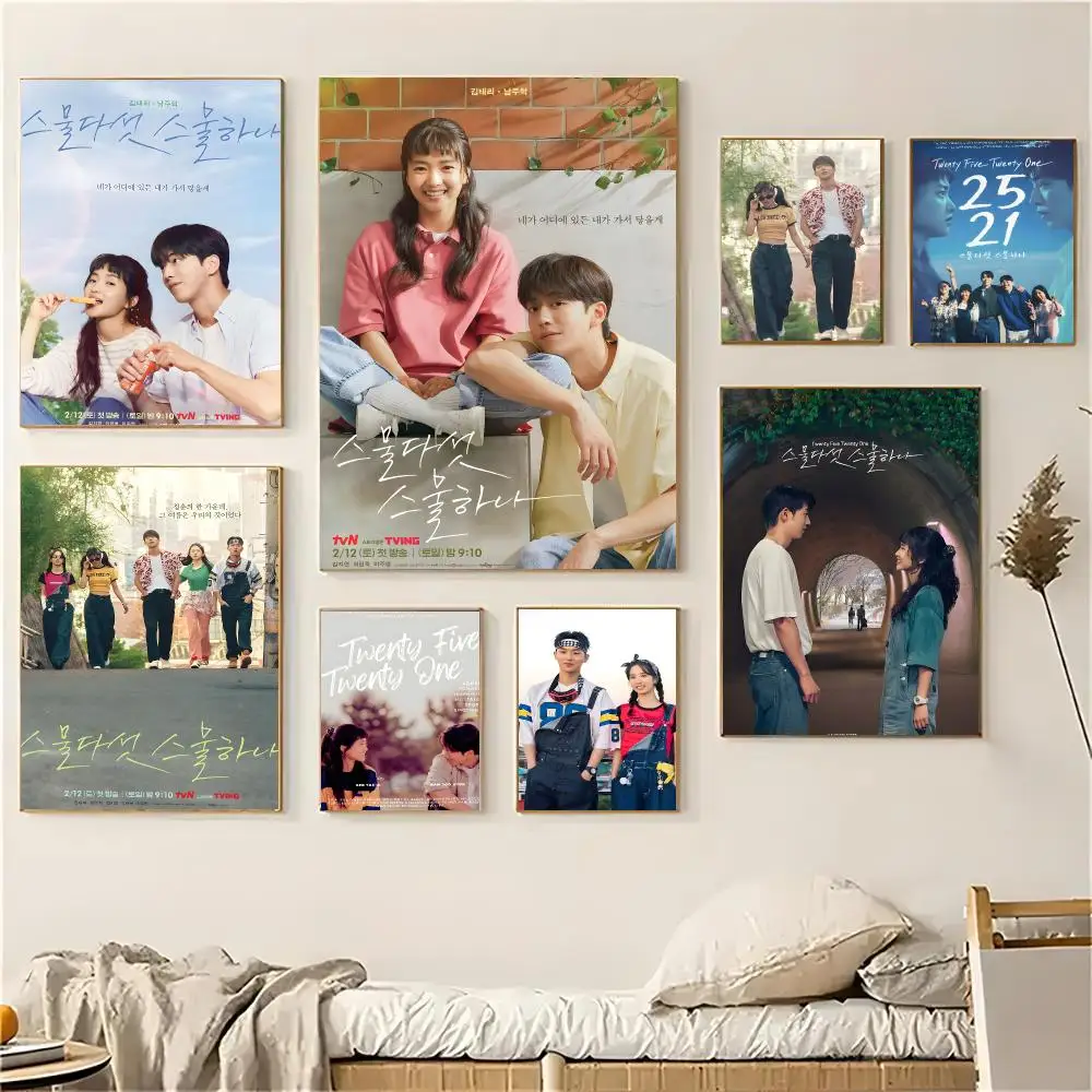 TV Series Twenty-Five Twenty-One Poster Self-adhesive Living Room Bedroom Party Bar Decor Moisture-proof Fade-resistant HD