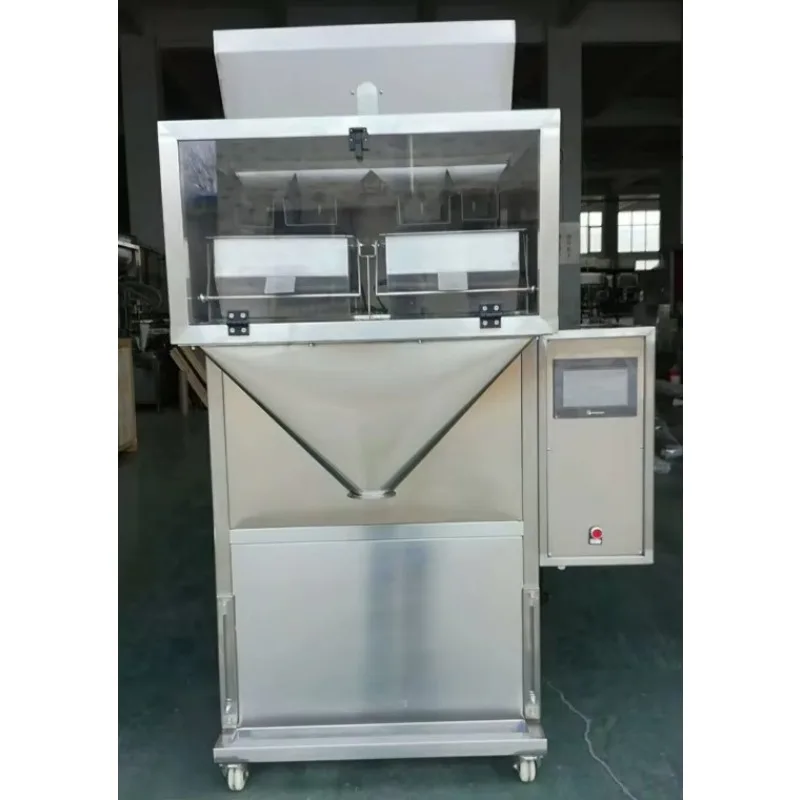 Semi Automatic Granular Food Granule Sunflower Peanut Sugar Filling Packing Coffee Rice Bean Grain Weighing Packaging Machine
