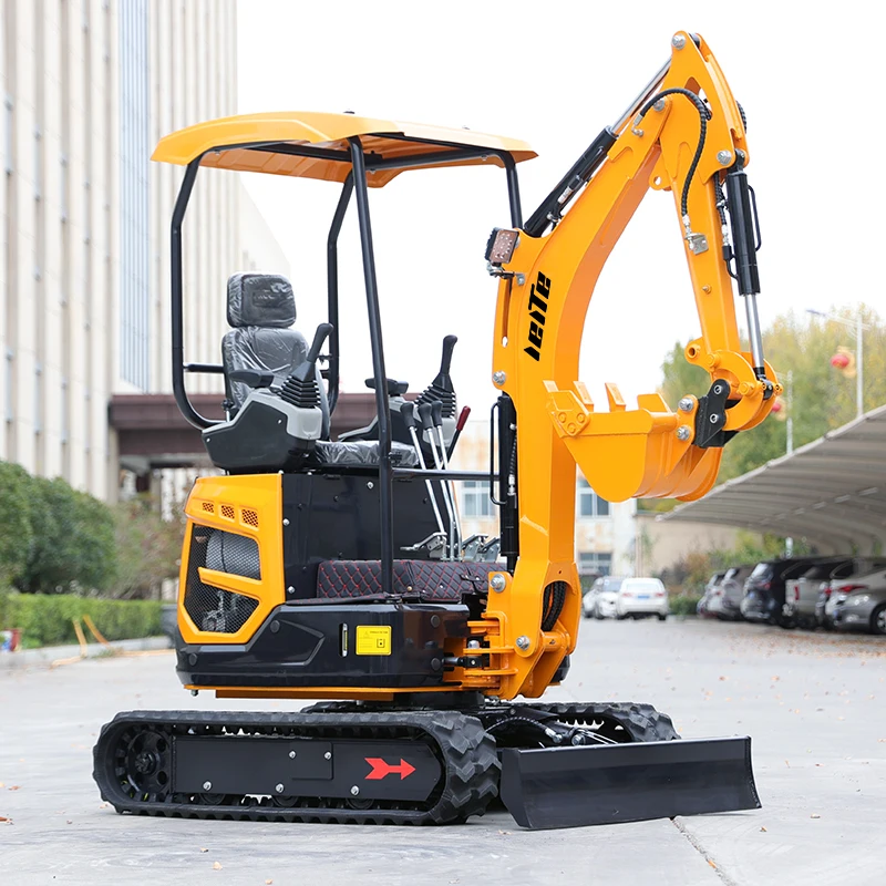 Micro escavatore multifunzione a benna 1700kg a buon mercato scavo idraulico Mini escavatore ad alta efficienza multifunzionale piccolo escavatore