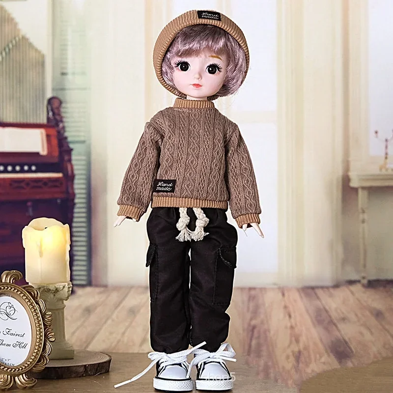 New BJD 1/6 32CM Fat Doll  Include Clothes and Canvas Shoes Girls' Dress Up DIY Toys Birthday Gift