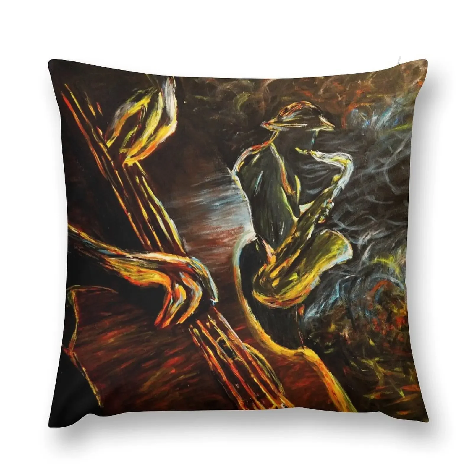 

Jazz night Throw Pillow Pillow Covers Decorative Sofa Decorative Covers Sofas Covers Pillow Decor