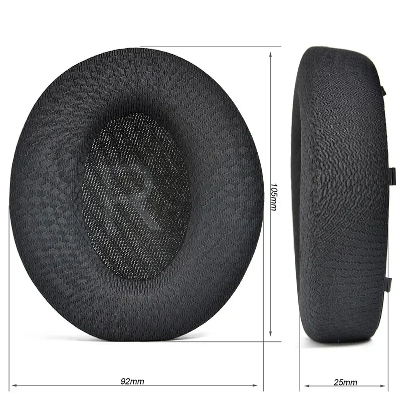 Replacement Breathable mesh fabric style Memory Foam Sponge Earmuff With Buckle Ear Pads Suitable For Anker Space Q45 headset ， - view 2