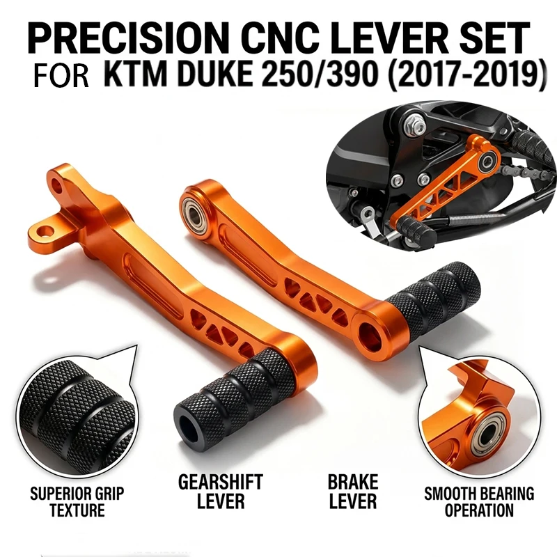 

For KTM DUKE 250 390 2017-2019 CNC Universally Motorcycle Aluminum Brake Pedal Lever Gear Shift Lever