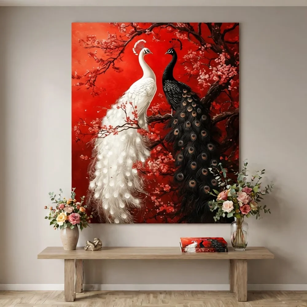 DIY Diamantmalerei Voll-Diamant Tier-Mosaik Pfau Motiv