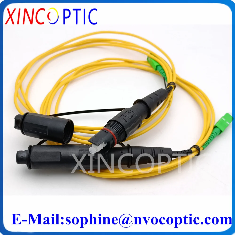 Imagem -05 - Arm- Cabo de Proteção Ip68 Sos para Telefone Celular Cabo Amarelo Férias com Conector h à Prova Dágua para Fibra Ótica Ccondimento Impermeável