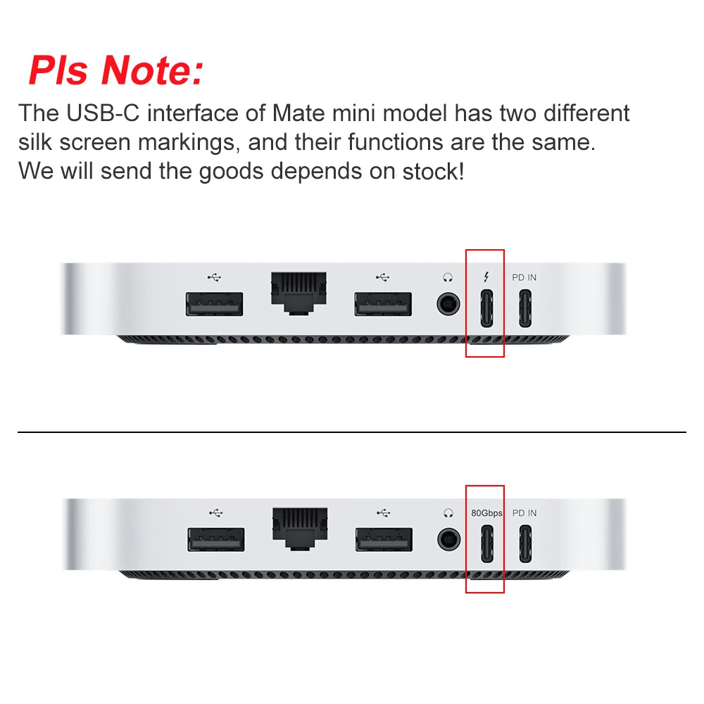 2025 Beelink Mate Mini Station Version vitesse/capacité Thunderbolt5 pour Mac Mini PC SER9 SER8 SER5 Max ordinateur de jeu EX Pro