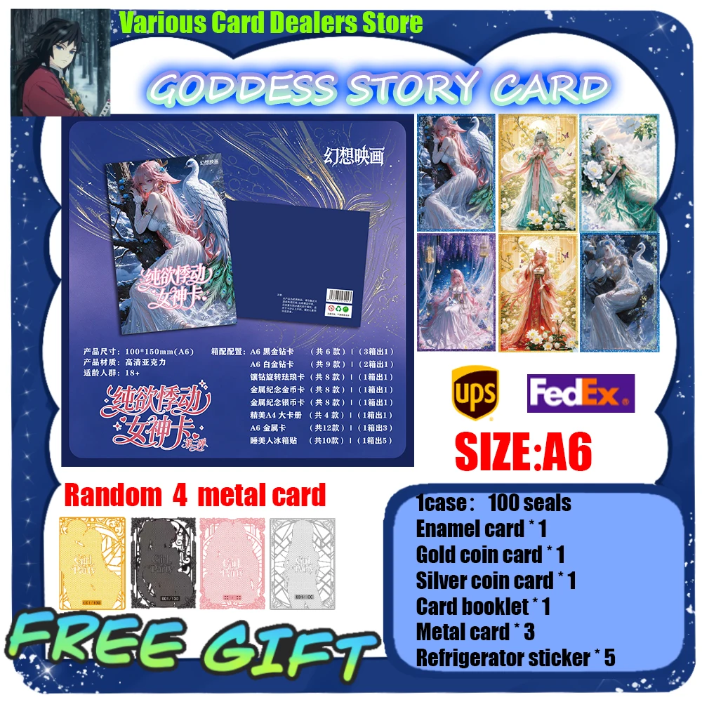 Wholesale 2026 Newest A6 Boards Goddess Story Waifu Collection Cards Limited Edition Toys Birthday Gifts