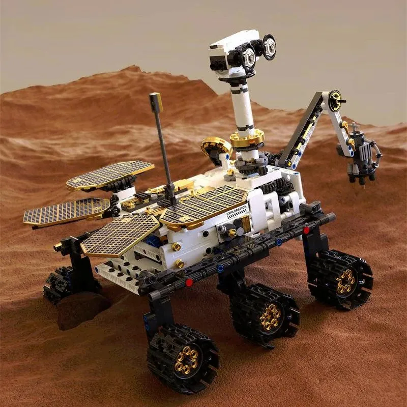 Klemmbausteine Weltraum Erklärung Auto Technik Bausteine Set, RC Fernbedienung Auto Modell Kit, MOC T1009 Geschenk für Kinder 1007PCS