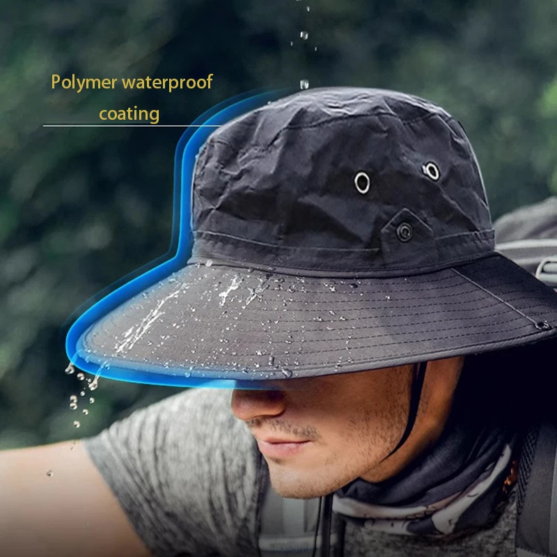 Adjustable Outdoor Fishing Hat Sunscreen Protection Breathable Sunshade Foldable Men Women Hiking Camping Casual Fishing Cap